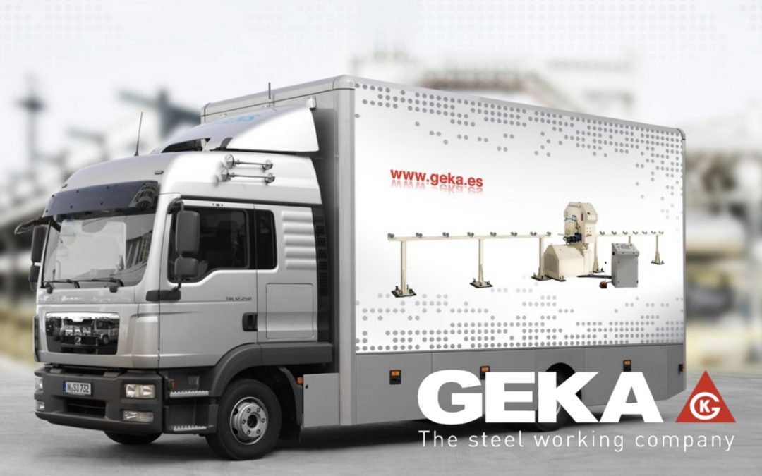 Bringing live demonstrations of Geka ironworkers to our customers